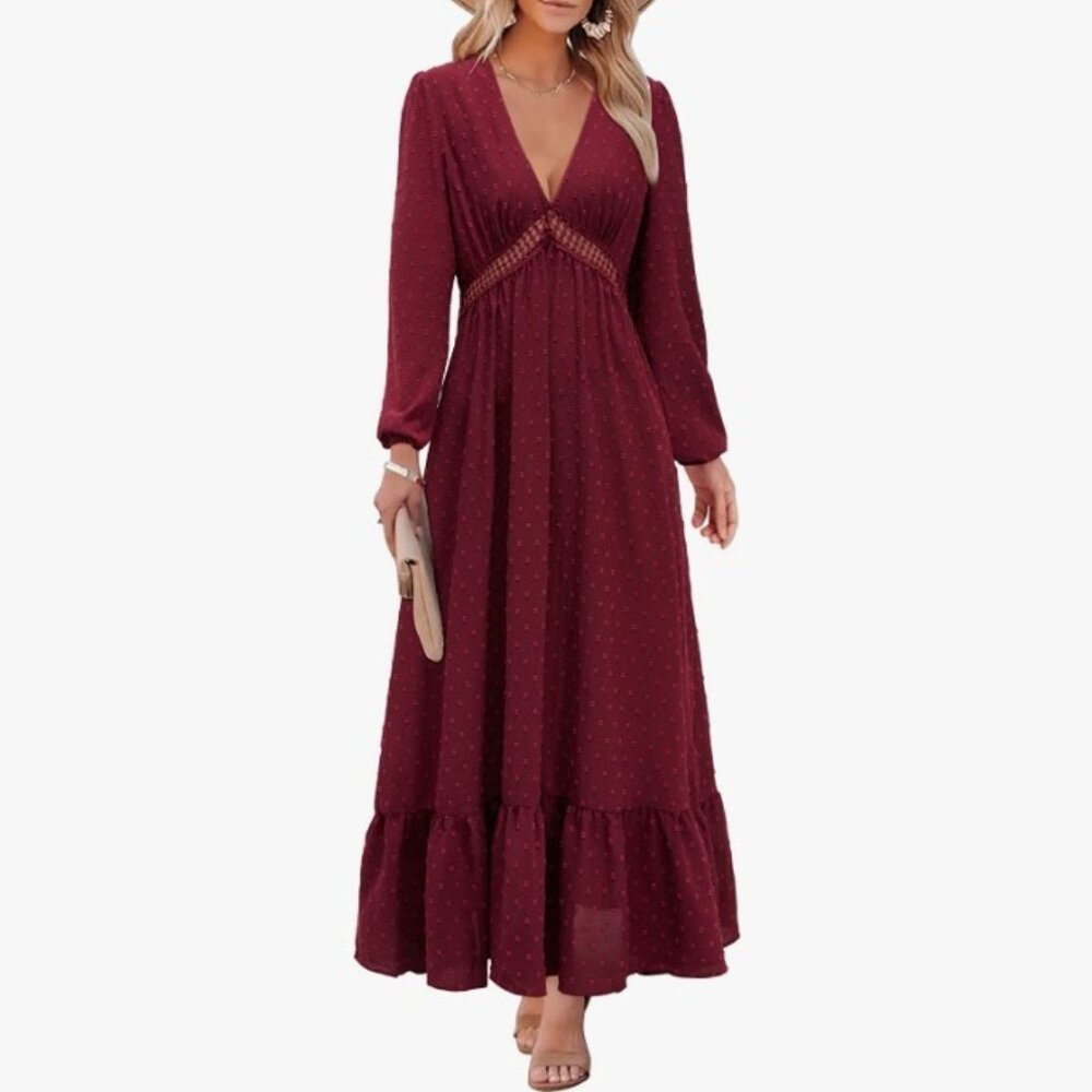 Long Sleeve Boho Maxi Dress